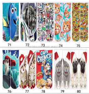 Calcetines de Impresión 3D 2020, Diseño de Moda para Hombre y Mujer, Calcetines 3D con Estampado de Animales, Calcetines Personalizados con Diseño de Tubo, Calcetines Sublimados - Product Image 3