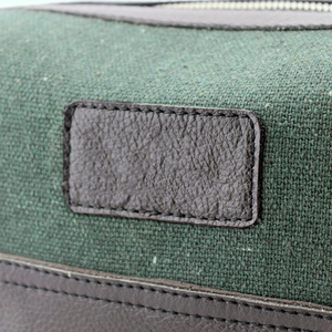 Leather Canvas Toiletry Bag Waterproof Travel Organizer Cosmetic Dopp Kit Large Capacity <b>Case</b> Bag LCTB-0067 - Product Image 4