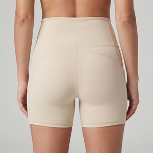 Shorts Deportivos de Cintura Alta para Mujer con Logotipo Personalizado, Shorts de Yoga con Bolsillo para Ejercicio, Fitness y Entrenamiento - Product Image 6
