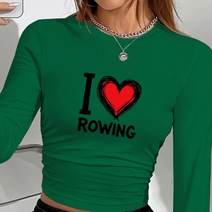 Heart I ROWING chemise à manches longues pour femme - Product Image 3