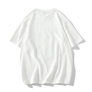 Camiseta de algodón grueso para hombre con logo personalizado de fábrica, cuello redondo, impresión 3D en relieve, de alta calidad. - Product Image 6