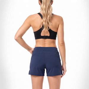 <b>Ladies</b> Elastic Waist Athletic Shorts 100% Polyester Breathable Yoga <b>Trainer</b> Shorts Knitted Sport Shorts Women Running Shorts - Product Image 4