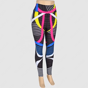 Blaze Fight Wear, mallas de Yoga con cintura elástica transpirables de cintura alta personalizadas, mallas cruzadas antiestáticas de secado rápido - Product Image 3