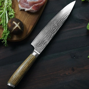 Couteau de chef en acier Damas forgé à la main de qualité supérieure, manche en bois d'olivier, couteau de cuisine professionnel, fournisseur d'usine - Product Image 2