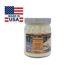 Sal del Mar Muerto Orgánica Cruda en Polvo para Baño, Etiqueta Privada, Nueva Producción en Pequeños Lotes, 9 lb, 100% Natural, Lavanda, Sin Limpiar - Product Image 1