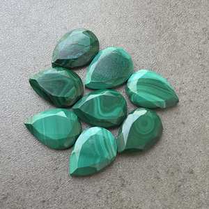 Malachite naturelle, forme goutte d'eau, taille tablette, calibrée, pierre précieuse en vrac pour bijoux - Product Image 5