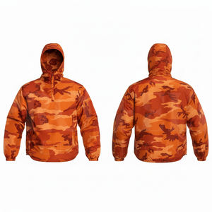 Hot Sale Custom Zipper Closure Hooded Windbreaker <b>Jacket</b> Lightweight Waterproof Outdoor Utility <b>Pullover</b> Hoodie <b>Jackets</b> - Product Image 3