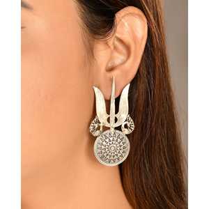 Boucles d'oreilles en argent Meera Jaipur Trishula Fashion - Product Image 2