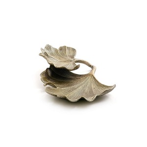 Admirable Design Aluminium Double Leaf Dish Vanity <b>Tray</b> For Home Hotel And Restaurant Table Decor Serve Ware <b>Snacks</b> <b>Tray</b> - Product Image 1