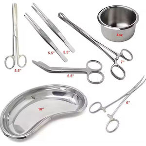 Kit de Instrumentos Quirúrgicos SureMed: Pinzas, Gallipot, Bandeja Renal, Juego de 8 Piezas de Acero Inoxidable, Manual, Reutilizable, CE - Product Image 5