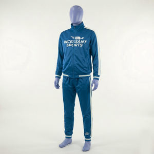 Ensemble de survêtement en polyester pour homme personnalisé, deux pièces, INCESSANT SPORTS, tenue de jogging rétro rayée, vêtements de sport, service OEM - Product Image 4