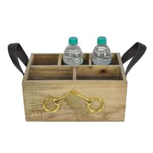 Soporte de Madera Estilo Bocado de Caballo Dorado Hecho a Mano para Botellas, Acabado Natural, Soporte de Madera para Servir, Organizadores y Estantes, Soporte OEM - Product Image 2