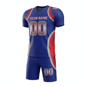 Custom American Football Uniform Jersey and Shorts Set with Front Logo Position - Product Image 6