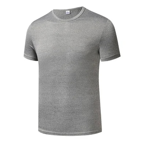 T-shirt de sport à manches courtes pour homme, coupe ajustée, séchage rapide, idéal pour la course à pied et l'entraînement, collection mode fitness 2026, vente en gros - Product Image 4