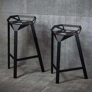 <b>Vintage</b> Industrial Metal <b>Stool</b> With Comfortable Seat And Long Lasting Powder Coated Finish For Home Decor - Product Image 6