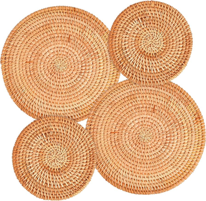 แผ่นรองหม้อหวาย ที่รองจานไม้สานตกแต่ง ทนความร้อน สำหรับห้องครัว - Product Image 6