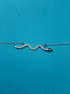 Collar de Plata de Ley 925 con Colgante de Ola y Cuentas, Estilo Bling para Mujer, Joyería para Amantes del Océano, Collar Delicado - Product Image 3