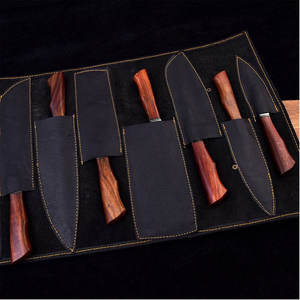 Ensemble de couteaux de chef en acier Damas, collection de couteaux de cuisine professionnels pour la cuisine à domicile, l'utilisation en restaurant et la formation culinaire - Product Image 3