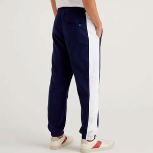 HILTON ENTERPRISES <b>Men's</b> <b>Navy</b> Blue Sweatpants 100% Cotton Fleece Thickness High Elastic Waist Drawstring Closure Casual <b>Joggers</b> - Product Image 4