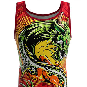 Camisetas de Alta Calidad para Hombre, Elásticas, para Fisicoculturismo y Lucha Libre, Tejido Ligero, Sin Mangas, Sublimadas Personalizadas - Product Image 5