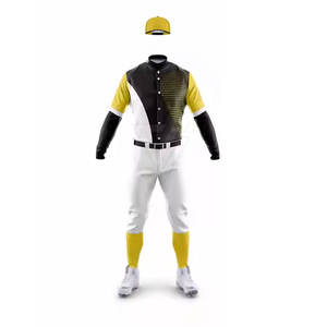 Ensembles d'uniformes de baseball respirants pour hommes grandes tailles, personnalisables, en Spandex/Coton/Fibre de bambou, imprimés par sublimation, poids du tissu 350g - Product Image 2