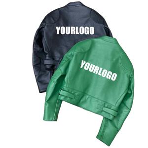 Veste bomber en cuir décontractée de haute qualité Vigour Fashion pour hommes, logo personnalisé, design vierge, PU, grandes tailles, vestes pour hommes - Product Image 4