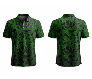 Custom Team Sublimation Polo Shield Jersey Moisture Wicking Durable Stitching for Men Women Youth Quick-Dry Dry-Fit Active Polo - Product Image 3