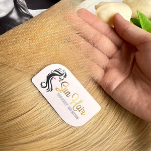 Sun Hair Company-Extensions de cheveux humains vietnamiens blonds lisses et soyeux, perruques de tissage de cheveux bruts à dentelle frontale HD - Product Image 6