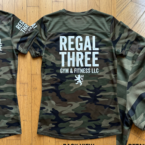 เสื้อยืดลายพรางสำหรับออกกำลังกายผู้ชาย คอกลม พิมพ์ลาย เสื้อยืดออกกำลังกายผู้ชาย เสื้อยืดพิมพ์ลายสำหรับออกกำลังกายผู้ชาย - Product Image 2