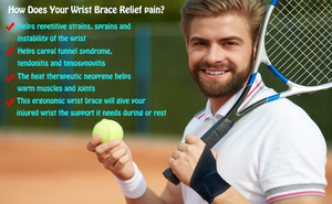 Attelle de poignet réglable pour le syndrome du canal carpien, l'arthrite et la tendinite – Soutien de compression respirant par Waxden - Product Image 4