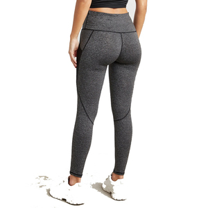 Leggings Deportivos de Cintura Alta con Logotipo Personalizado al por Mayor, Leggings de Nailon y Elastano Tejidos para Gimnasio, Fitness y Yoga para Mujer - Product Image 4