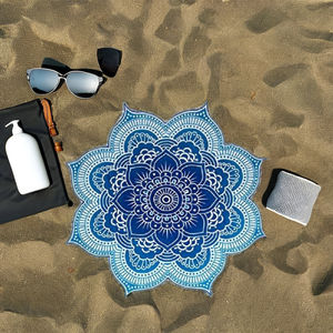 Nouveau Design Imprimé Serviette de Plage Ronde Qualité Premium Meilleur Design Meilleur Fournisseur de Serviette de Plage Ronde Couleur en Inde. - Product Image 1