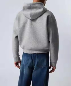 High Quality Unisex Oversized <b>Zip</b>-<b>Up</b> Hoodie Drop Shoulder Heavyweight Fleece Regular Length 100% Cotton Quick Dry Vintage - Product Image 5