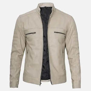 Blouson de motard personnalisé 2026 pour homme, idéal pour le tourisme moto, le streetwear et les tenues décontractées, en cuir de vachette 100% véritable - Product Image 4