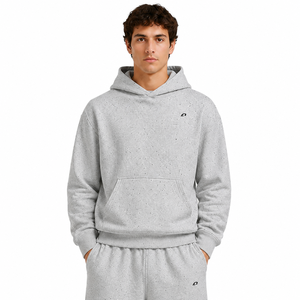 Conjuntos de Sudadera con Capucha y Pantalones Jogger con Pedrería para Hombre, Algodón Premium, Felpa Francesa, Estilo Urbano Relajado, Fabricante de Ropa - Product Image 3