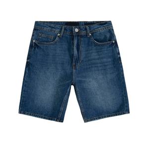 Men's <b>Denim</b> <b>Stretch</b> Casual Shorts 100% Cotton OEM Service Drawstring Closure Solid Pattern High Waist Destroy Wash Quick Dry - Product Image 1