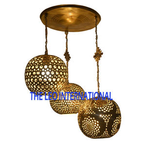 Lustre de luxe postmoderne en métal doré pour entrée de villa, salon, éclairage LED long pour mariage, idéal pour plafonds hauts - Product Image 3