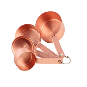 Taza medidora y cuchara de cobre a granel, tamaño y formas personalizados, taza medidora para beber a precios competitivos - Product Image 1