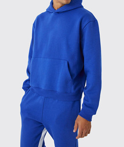 <b>Men</b> Winter Solid Casual Jogging Tracksuits Custom Logo Polyester/Cotton Fleece Acid Wash Streetwear <b>Pullover</b> Baggy 2 Piece Set - Product Image 5