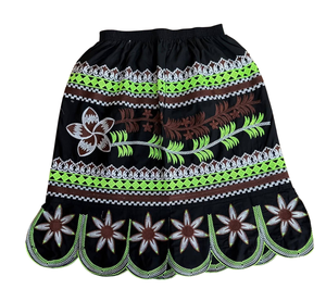 Falda Hawaiana para Mujer, Personalizada, al por Mayor, Vestido Tropical con Estampado Floral, Estilo Hula, Micronesia, 100% Algodón Antibacteriano, Corte en A - Product Image 2
