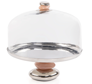 Premium Quality Stainless Steel Silver Color <b>Cake</b> <b>Server</b> With Glass Dome Finest Quality Chocolates Stand With Dome <b>Cake</b> Stand - Product Image 5