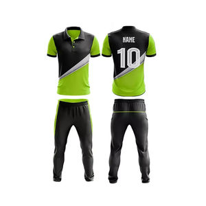Uniforme de cricket court personnalisé imprimé par sublimation, respirant, durable, à séchage rapide, anti-odeur, évacuant l'humidité, pour joueur et équipe - Product Image 5
