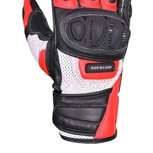 Guantes de Carreras MAXLER Unisex de Cuero Vacuno y Fibra de Carbono, Completos, Térmicos, Impermeables, Compatibles con Pantalla Táctil, Ligeros - Product Image 5