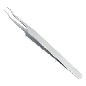 Pince à cils de précision antistatique en acier sur mesure, type en L, pince à cils droite professionnelle pour volume, forte adhérence - Product Image 1