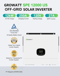 ระบบโซลาร์เซลล์แบบแยกเฟส 12KW/16KWH อินเวอร์เตอร์ออฟกริด แบตเตอรี่ LifePO4 แผงโซลาร์เซลล์สำรองไฟ โซลูชั่น<span class=keywords><strong>พลังงาน</strong></span><span class=keywords><strong>แสงอาทิตย์</strong></span>ครบวงจร - Product Image 2