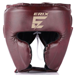 Casque de boxe de haute qualité, sur mesure, en cuir de vachette véritable, idéal pour l'entraînement de kickboxing, muay thai, MMA et gym. - Product Image 5
