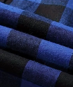 Chemise à manches longues en flanelle à carreaux bleu-noir pour homme Hardihood International HI-MFS-01, vêtement décontracté pour adulte, automne - Product Image 4