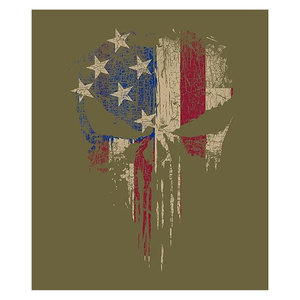 T-shirt à manches courtes pour homme avec motif crâne et drapeau américain, style Punisher, graphique patriotique, drapeau USA audacieux, décontracté, en coton, pour l'été - Product Image 6