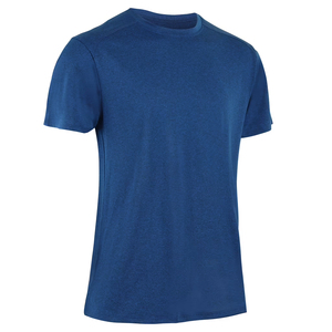 Men's <b>Navy</b> Blue O-Neck Short Sleeve Printed T-Shirt Knitted Breathable Eco-Friendly Quick Dry Streetwear - Product Image 4