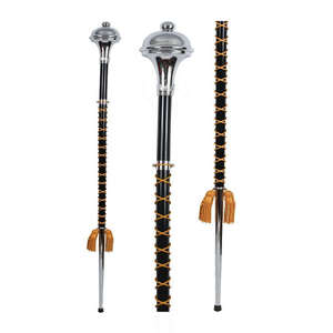 Wooden Massage Stick With Brass Accents Full Body Muscle Relief Handheld Manual <b>Massager</b> Durable Pain Relief Tool - Product Image 6